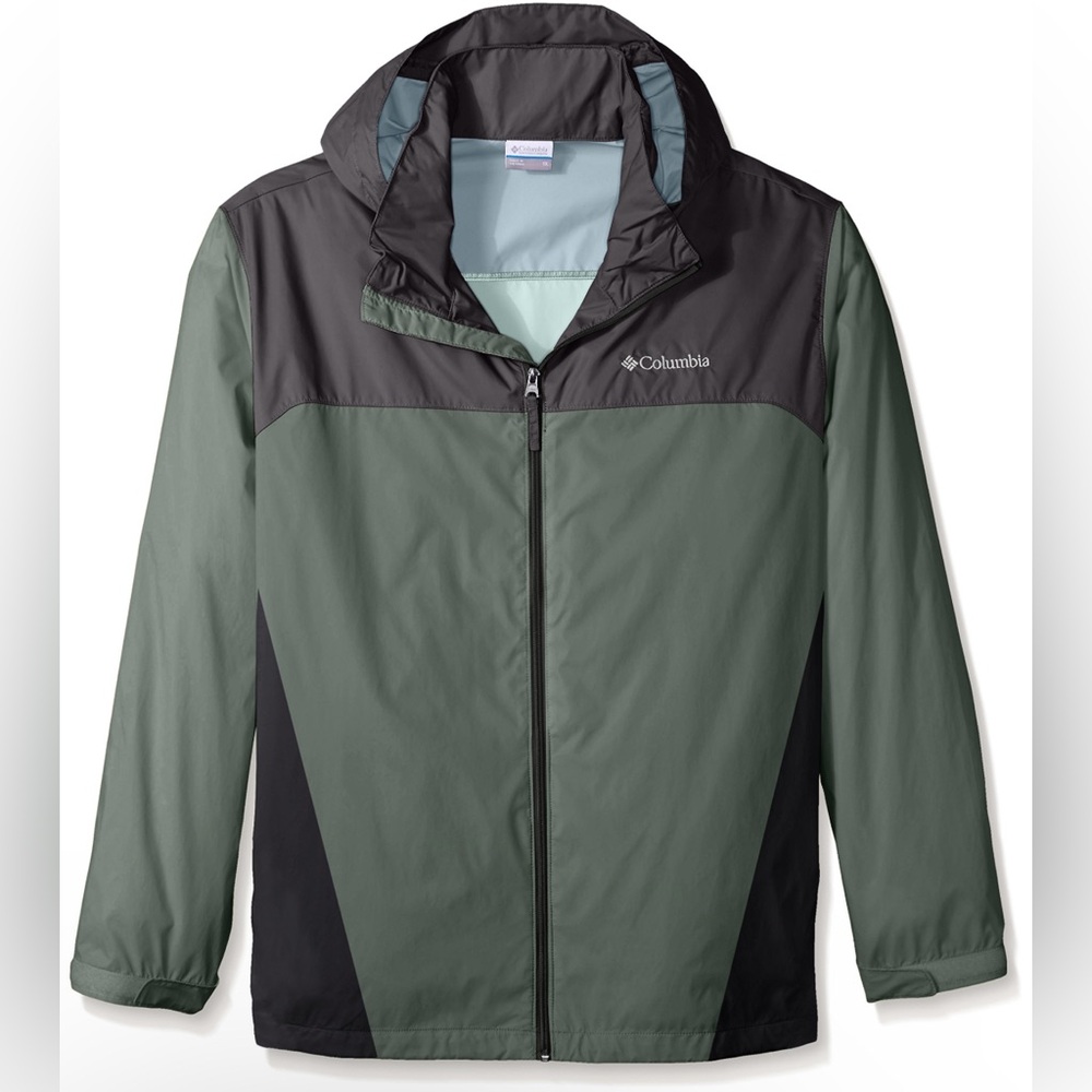 Columbia Green and Black Windbreaker Jacket